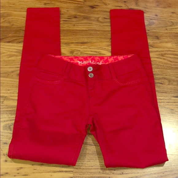 NWOT Maurice’s Pants Red Size 1/2 - Picture 1 of 6